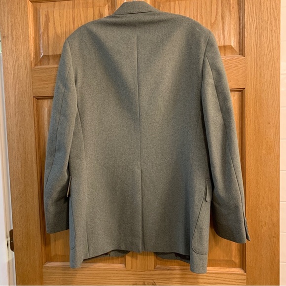 Vintage Levis Sports Coat Mens 40R Gray Blazer Action Suit Wrinkle Free Western - Picture 2 of 7